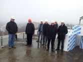 VGTU Transporto ir civilinės inžinerijos mokslo ir studijų korpuso statybvietėje su projektuotojais, rangovo ir techninės priežiūros atstovais. 2013 m. gruodis