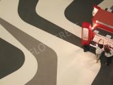 Moderni spalvota besiūlė grindų danga Flowcrete