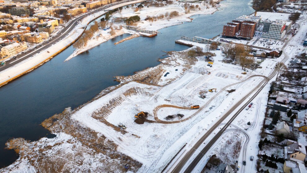 prasidėjo M. K. Čiurlionio koncertų centro statybos