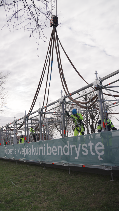 Tiltas Layher pastoliai